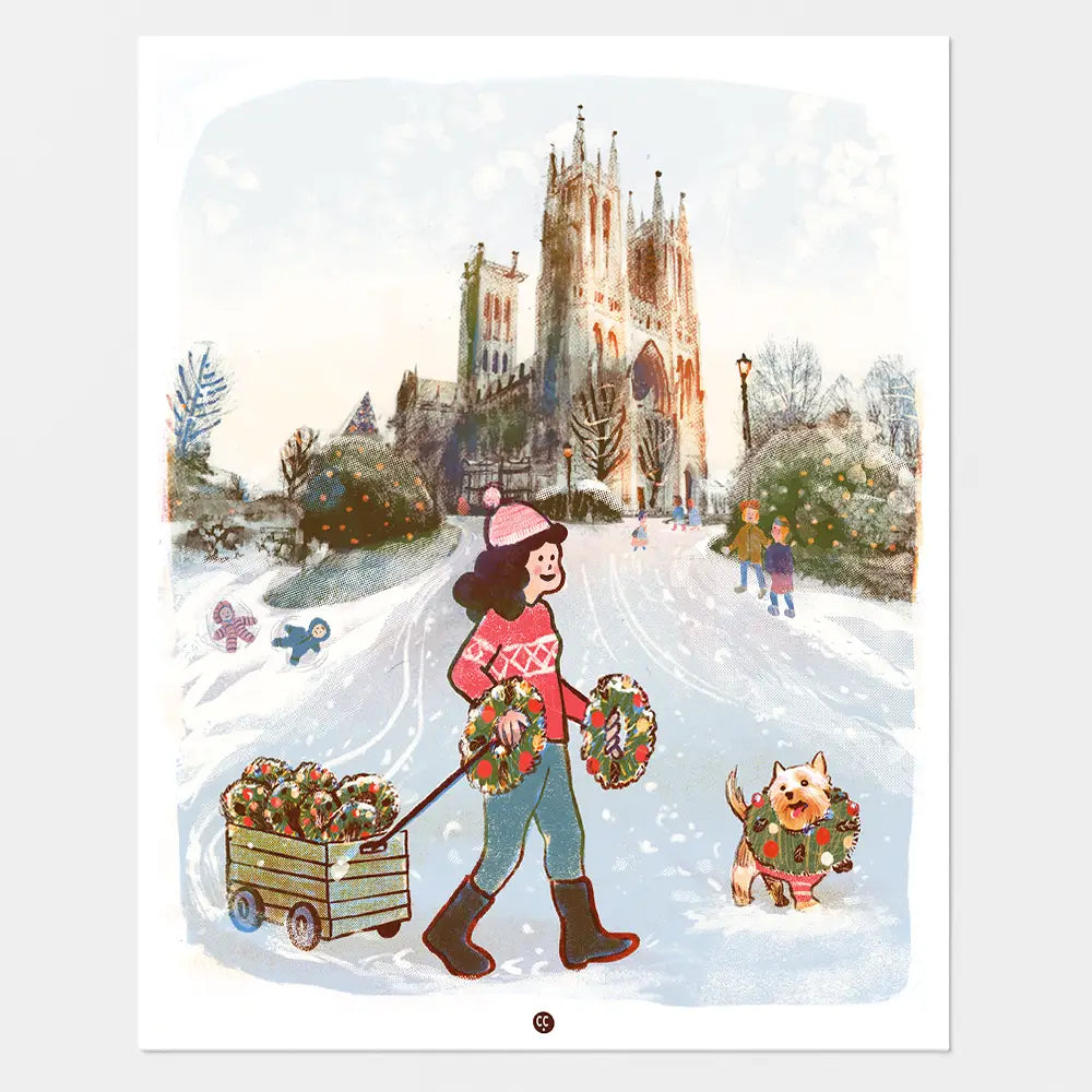 Postcard - National Cathedral Wreaths