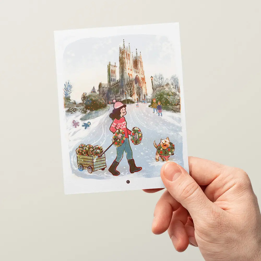 Postcard - National Cathedral Wreaths