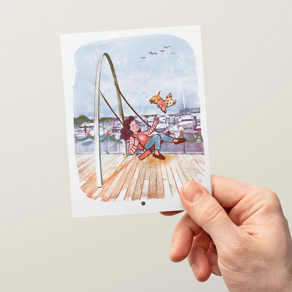 Postcard - Holidays at the Wharf