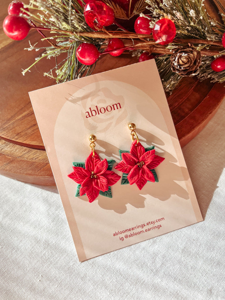 Poinsettia Hoops