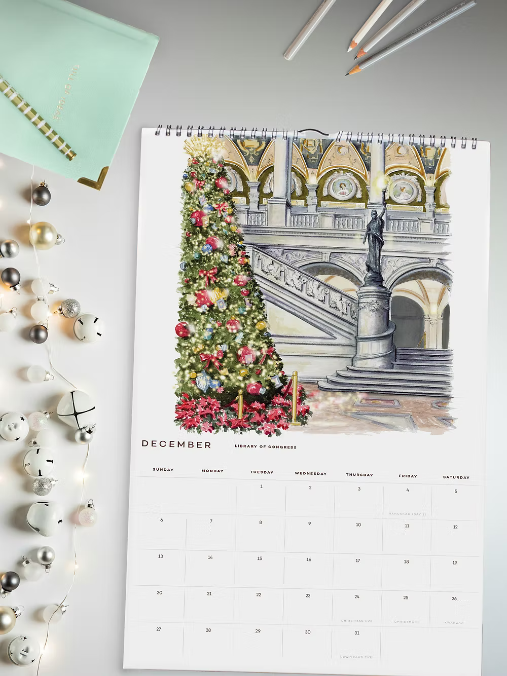 2026 DC Watercolor Calendar