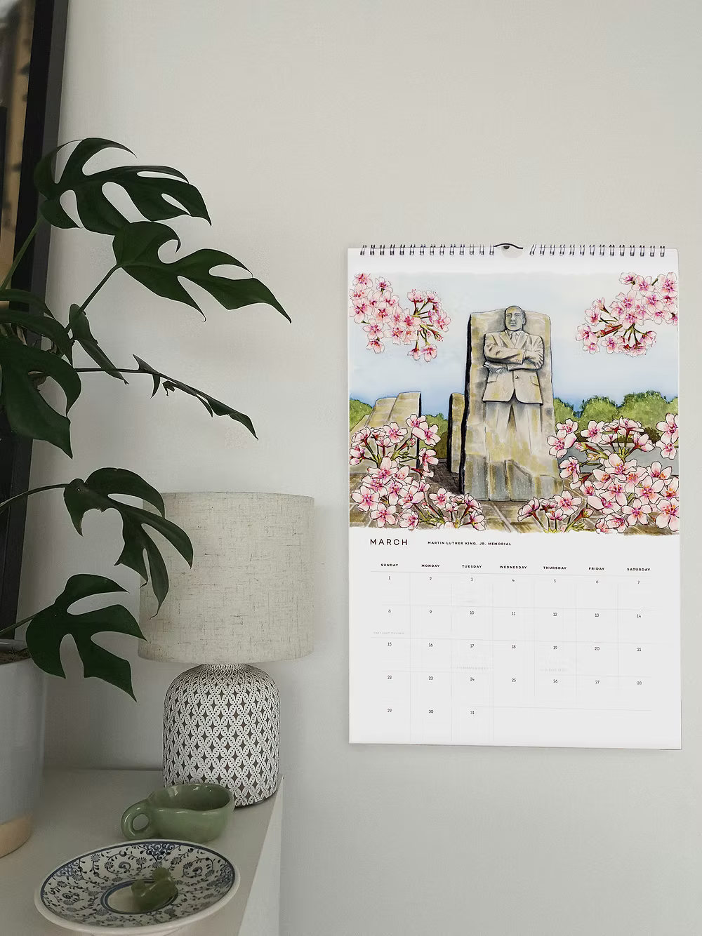 2026 DC Watercolor Calendar