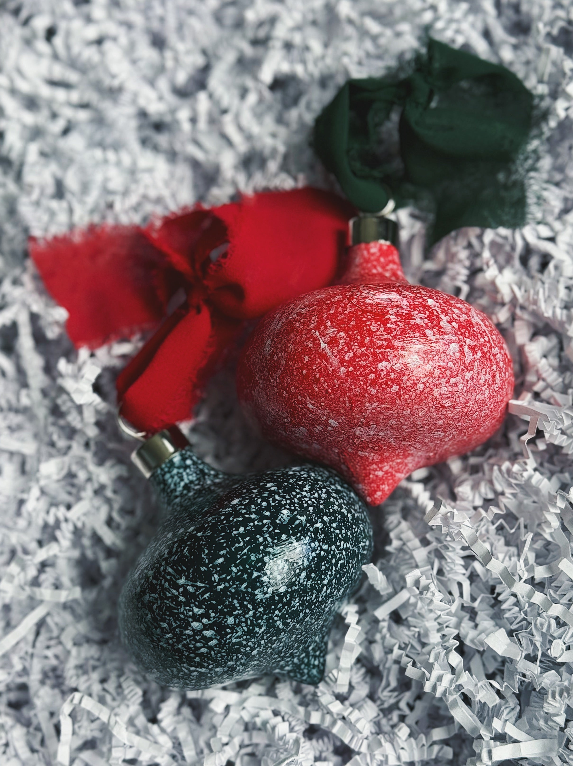 Ceramic hand-painted ornaments