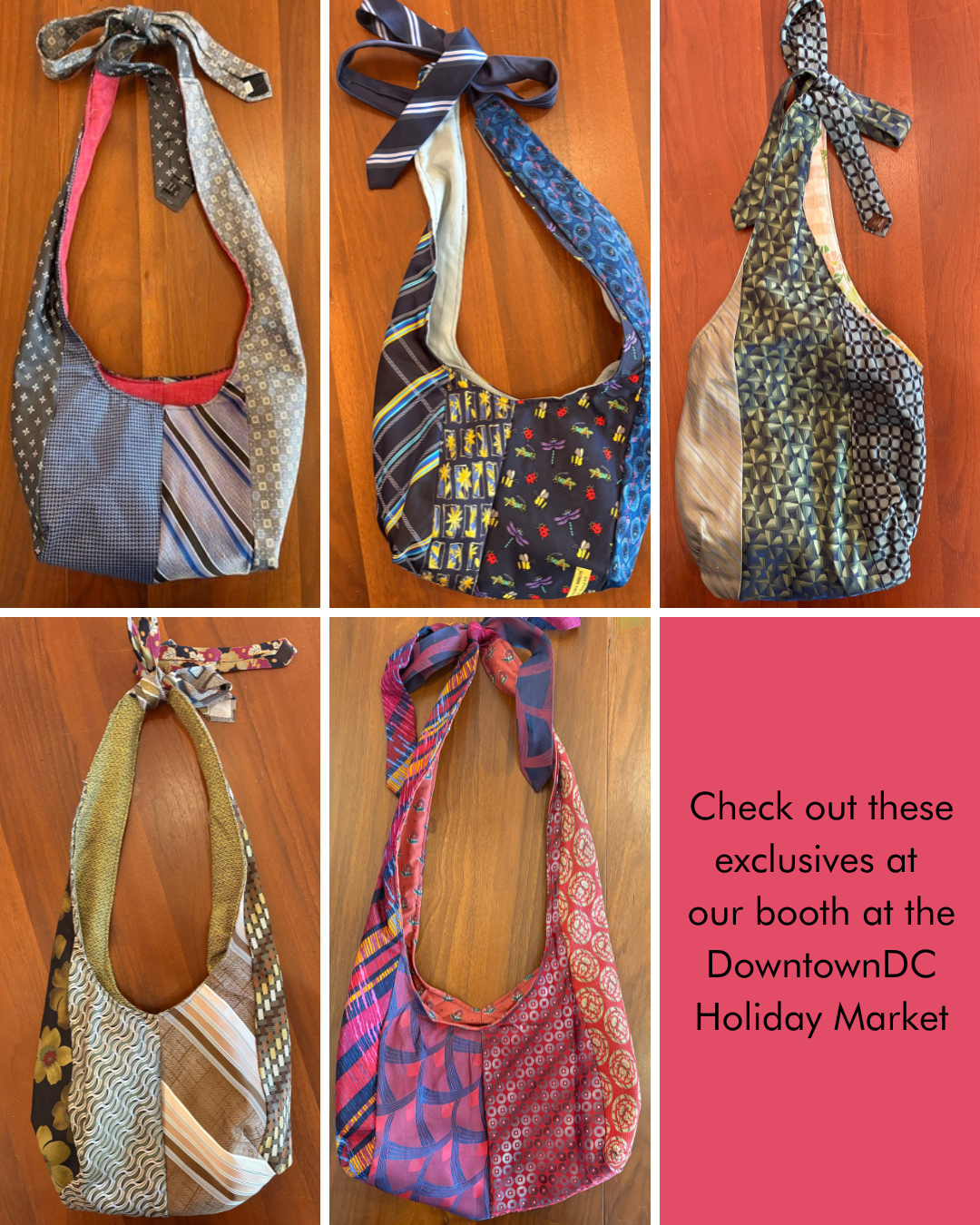 Vintage Tie Shoulder Bag