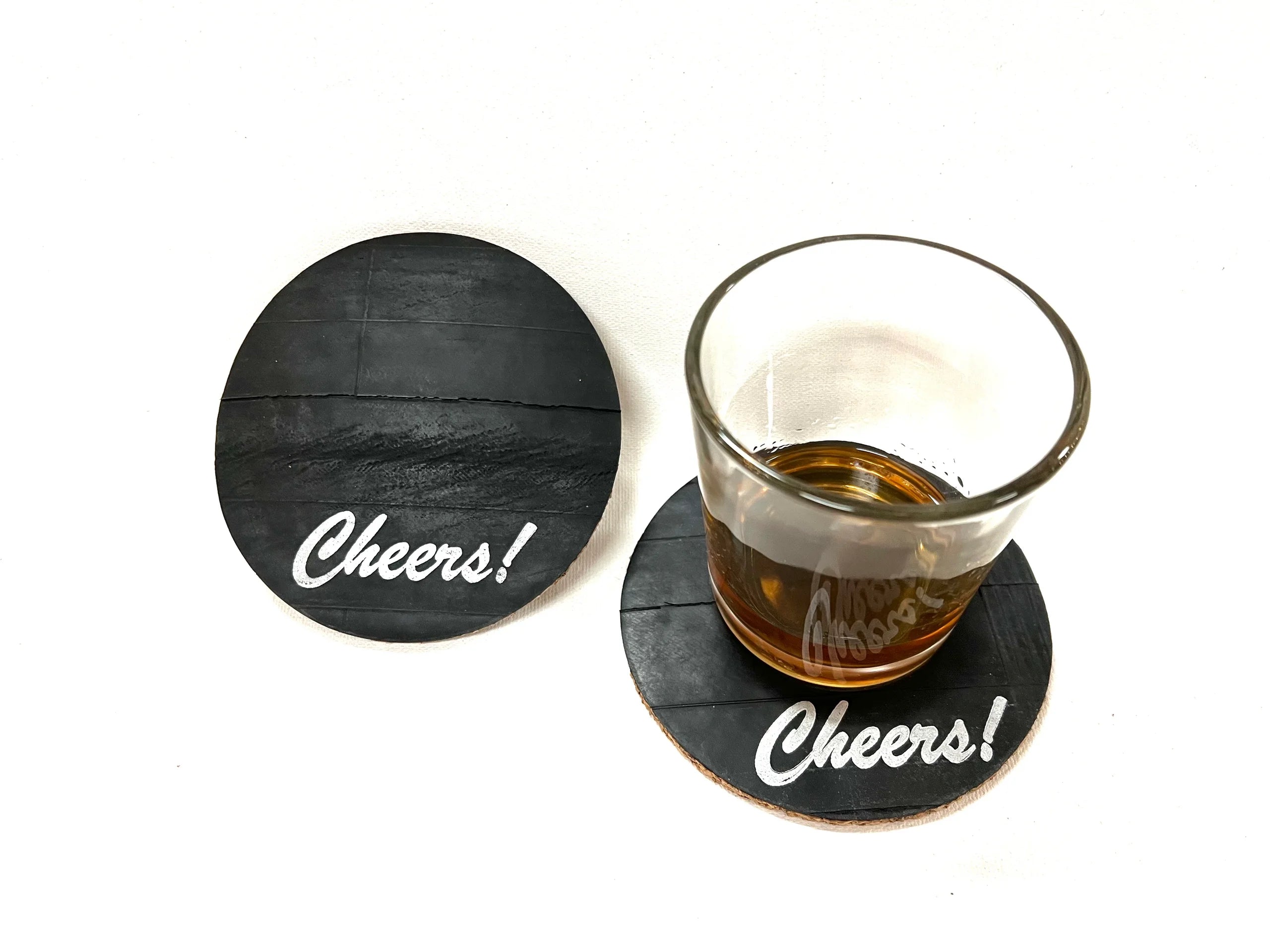 Coasters - Bicycle Inner Tube and Recycled Cork