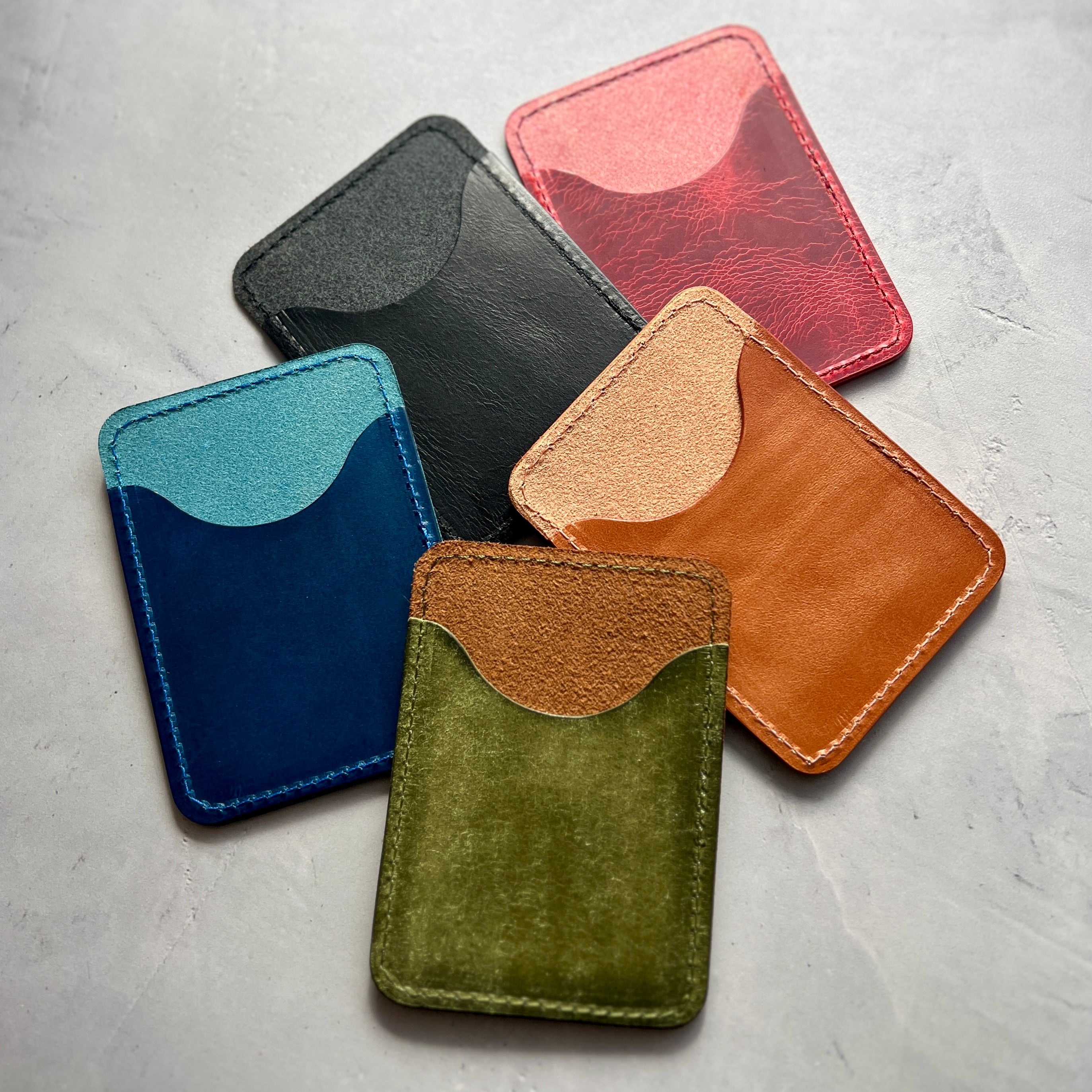 Leather Two Pocket Slide Wallet