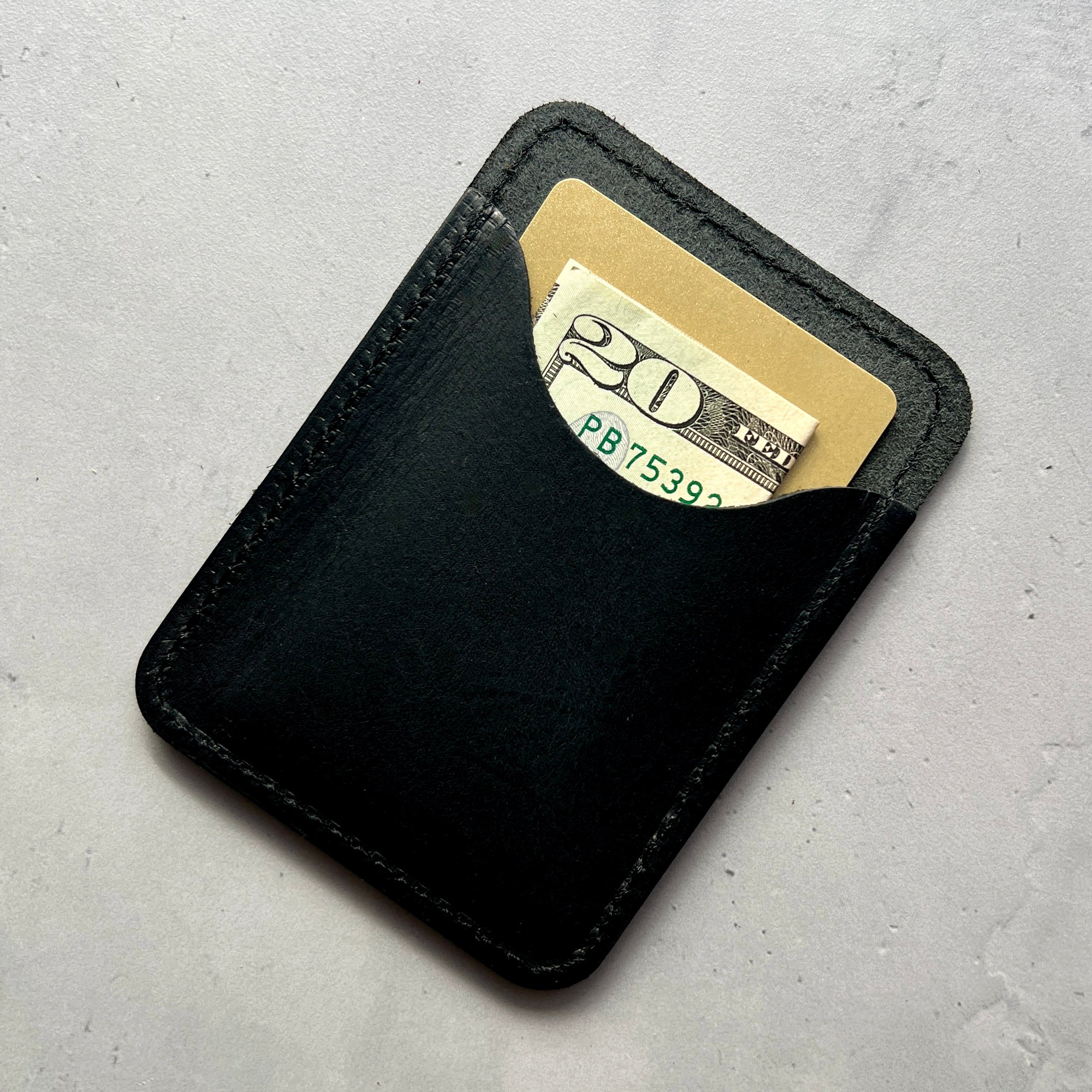 Leather Two Pocket Slide Wallet