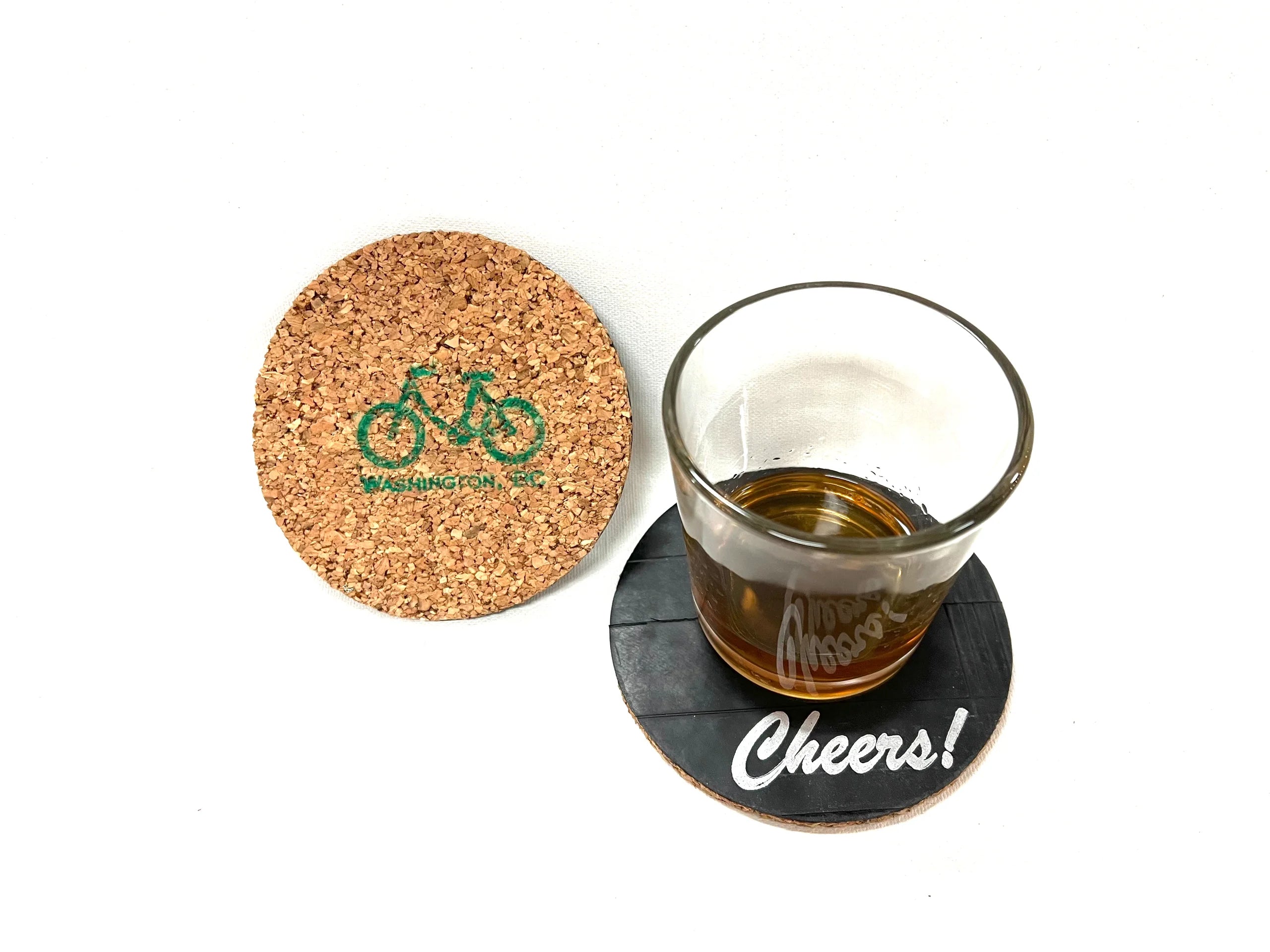 Coasters - Bicycle Inner Tube and Recycled Cork