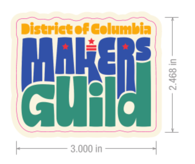 DC Makers' Guild Sticker
