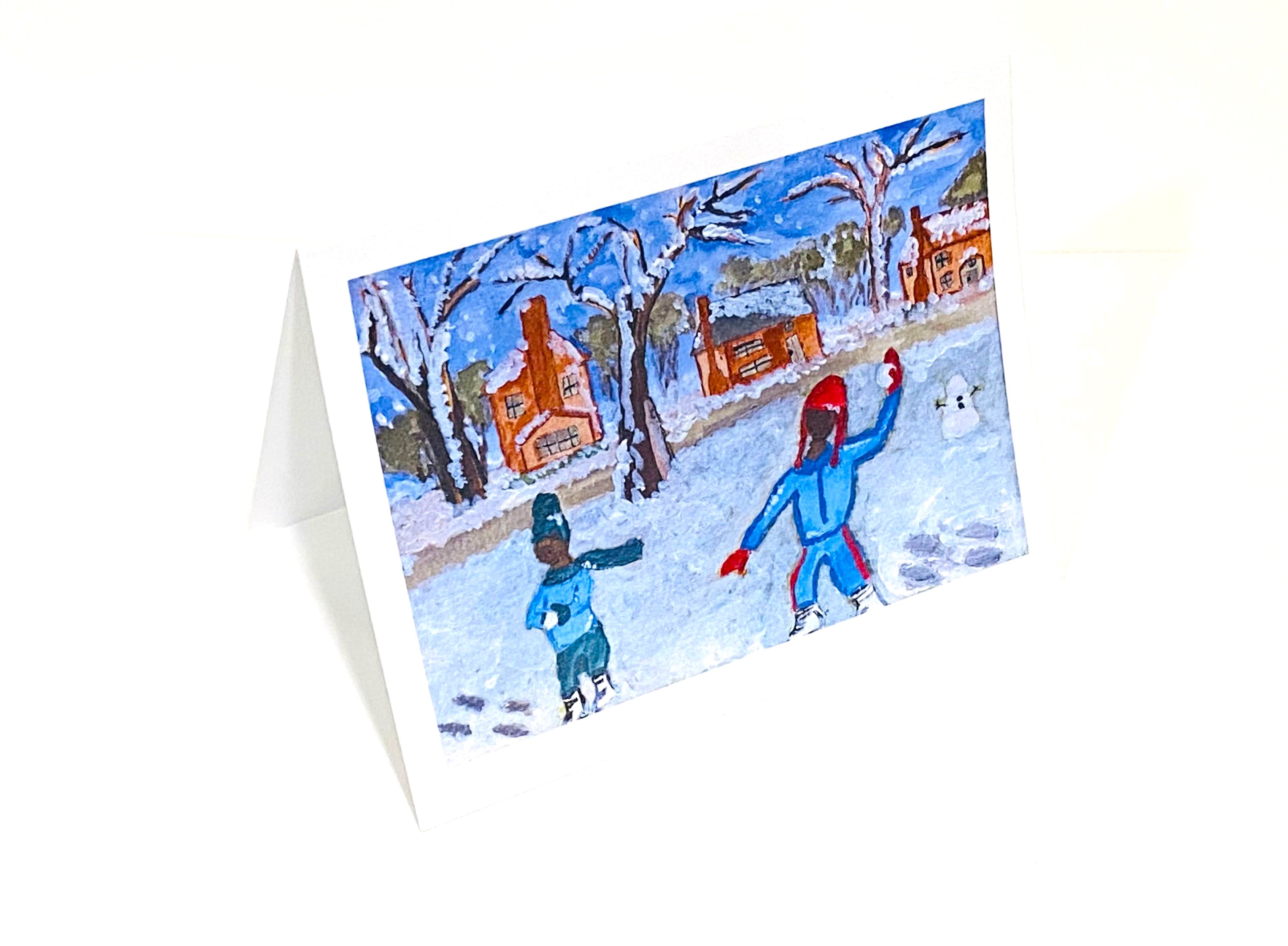 Snow Day Holiday Greeting Card