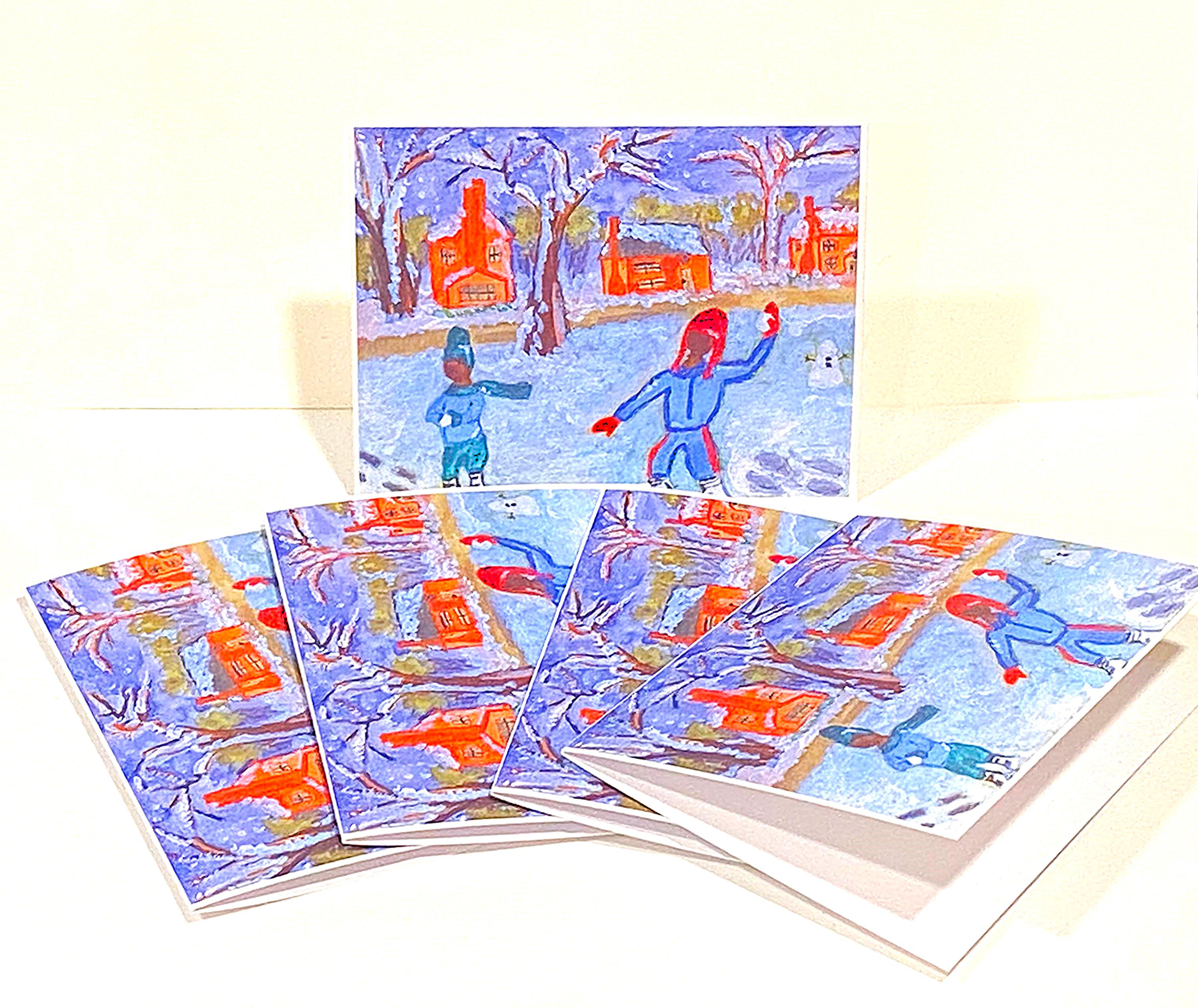 Snow Day Holiday Greeting Card