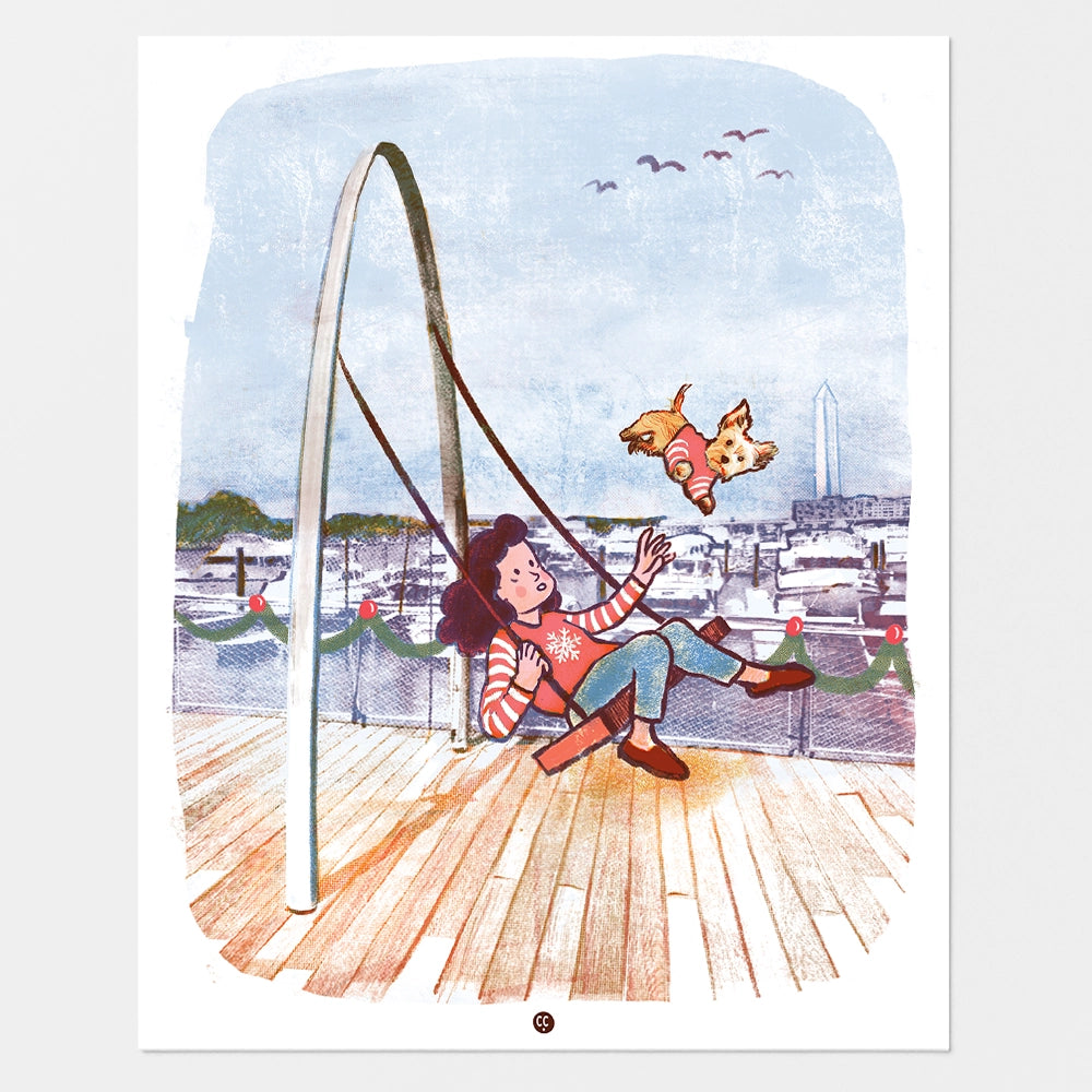 Postcard - Holidays at the Wharf