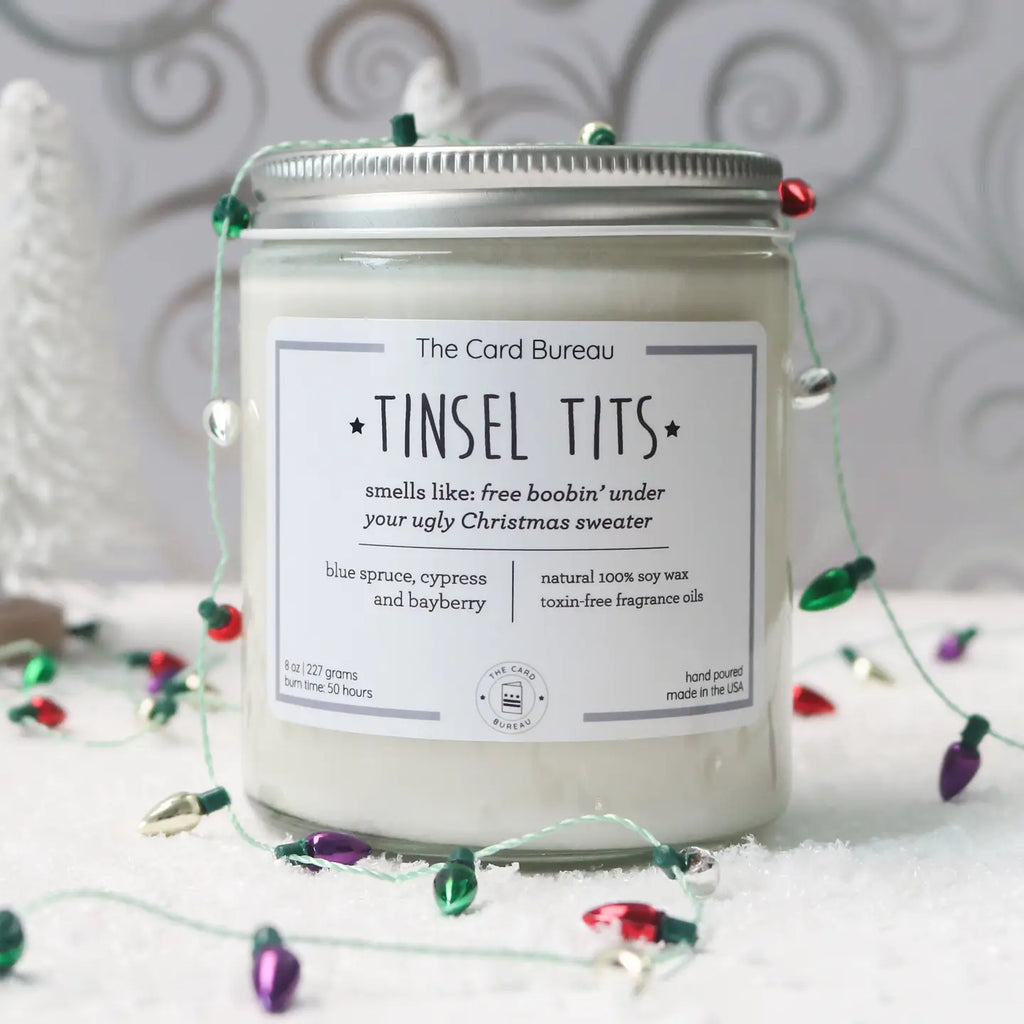 Tinsel Tits Candle