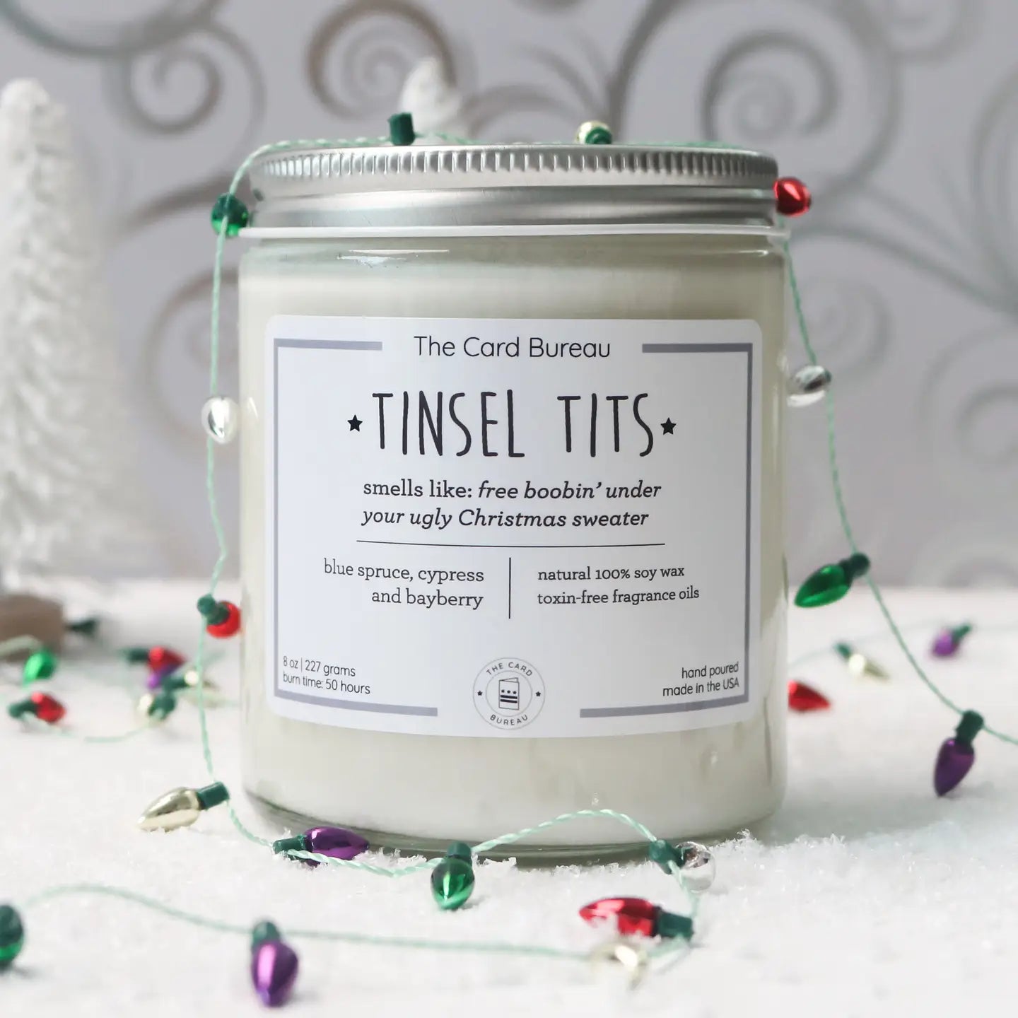 Tinsel Tits Candle