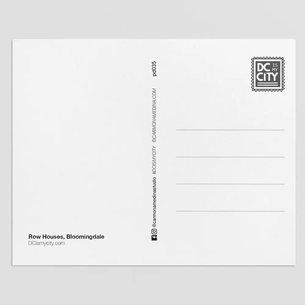 Postcard - Row Houses of Washington DC