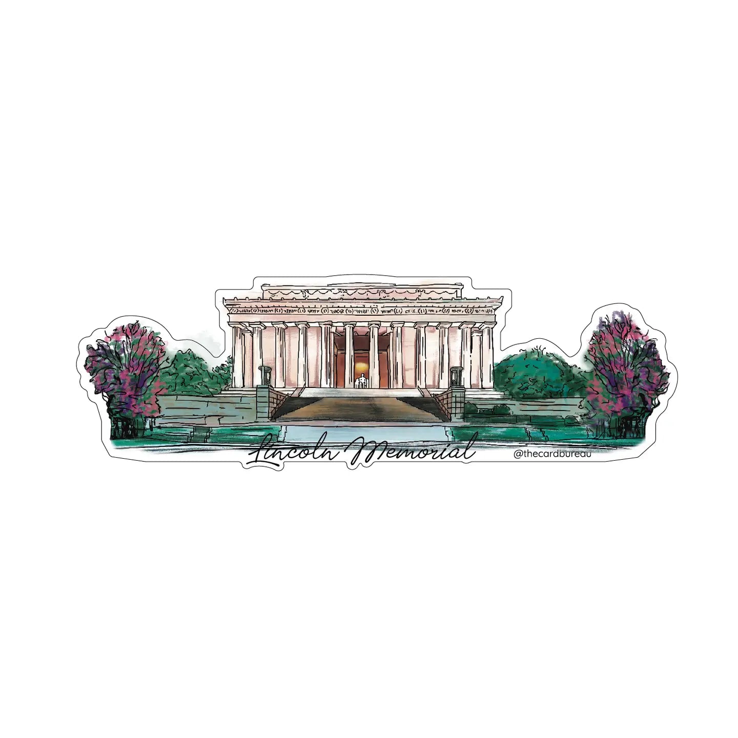 Lincoln Memorial Sticker